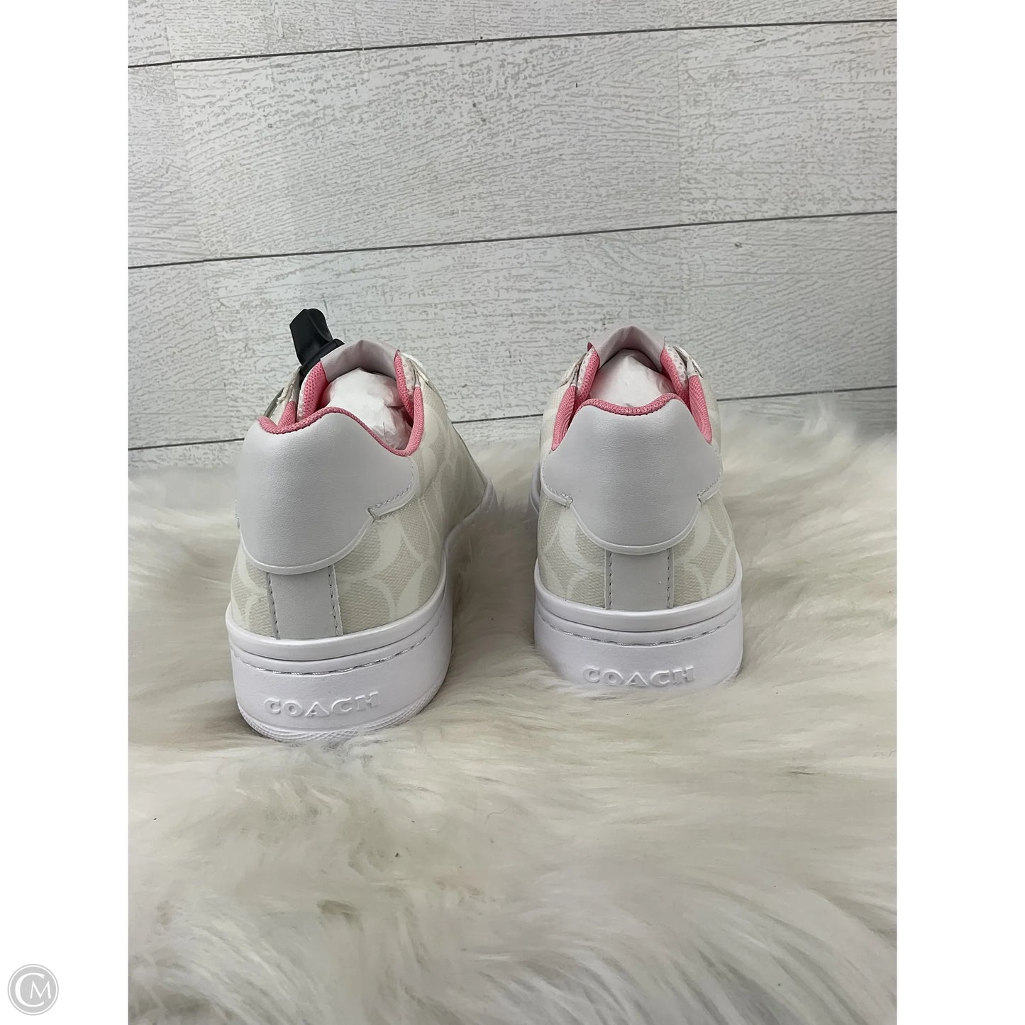 Shoes Designer By Coach In Pink & White, Size: 9