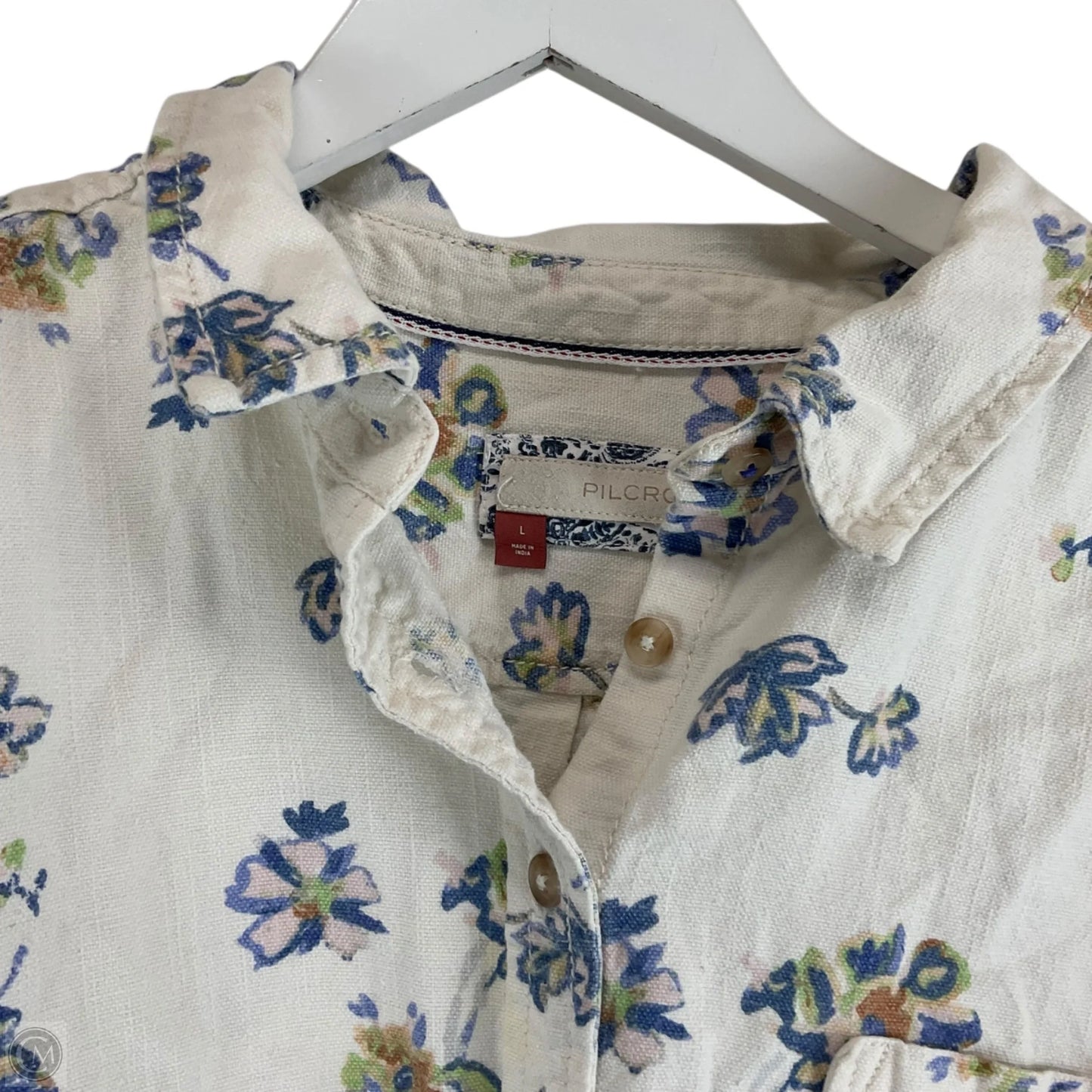 Top Long Sleeve By Pilcro In Floral Print, Size: L