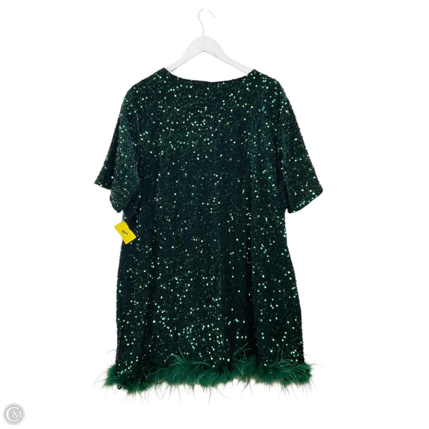 Dress Party Midi By Fashion Nova In Green, Size: 3x