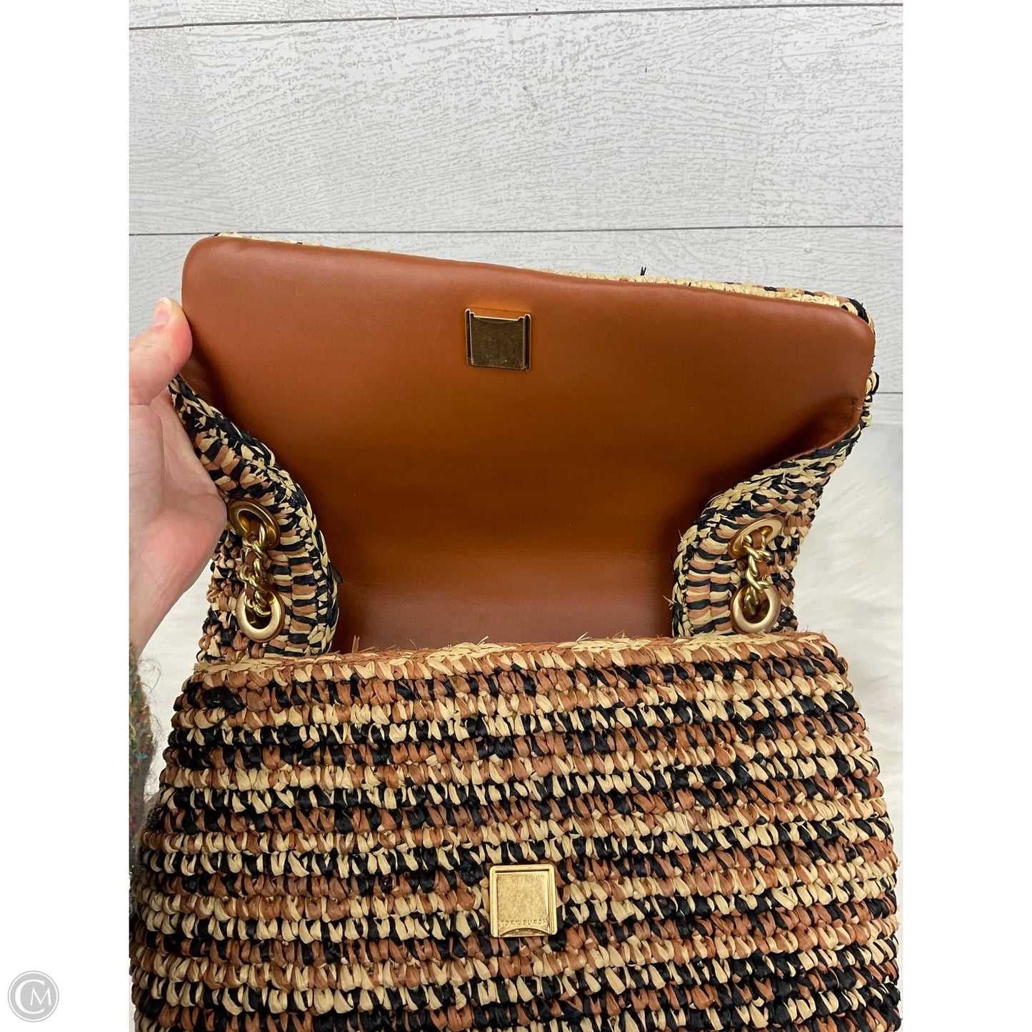 Handbag Designer By Tory Burch, Size: Medium
