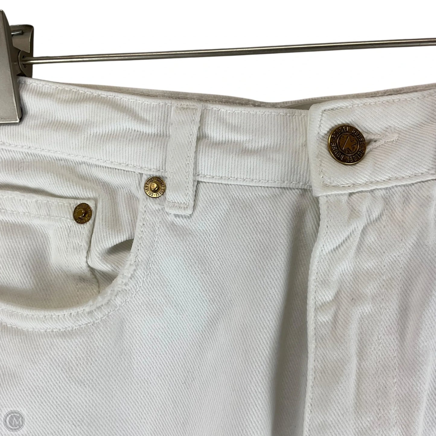 Jeans Luxury Designer By Golden Goose In White, Size: 6