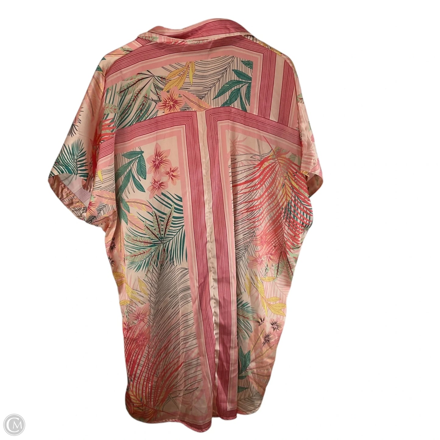 Top Short Sleeve By Free People In Tropical Print, Size: Osfm