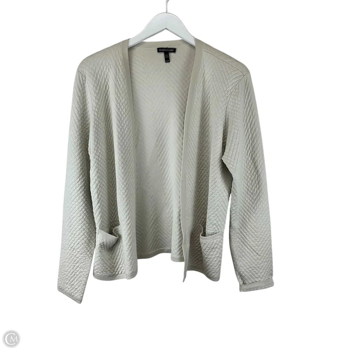 Cardigan By Eileen Fisher In Cream, Size: M