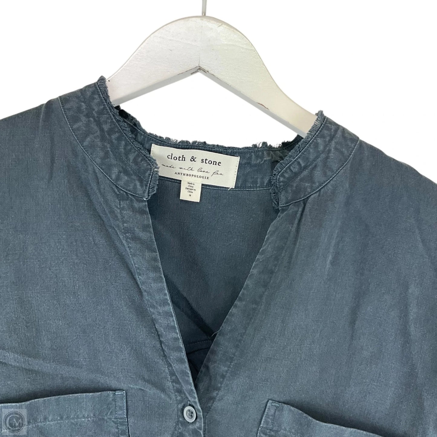 Top Long Sleeve By Cloth & Stone In Blue, Size: M