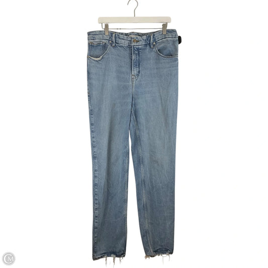 Jeans Straight By Good American In Blue Denim, Size: 14