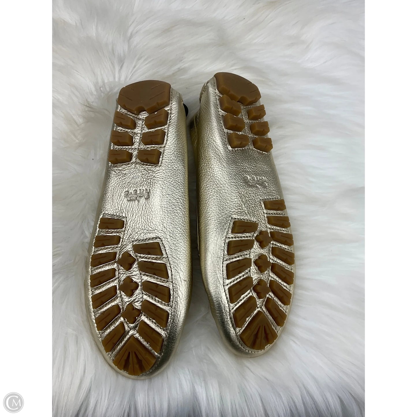 Shoes Designer By Coach In Gold, Size: 7.5