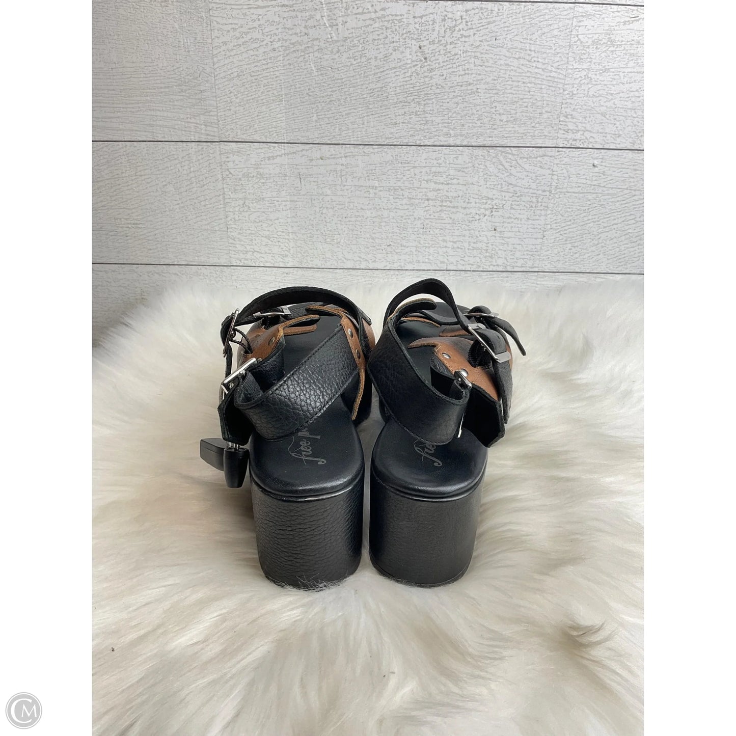 Sandals Heels Platform By Free People In Brown, Size: 8.5