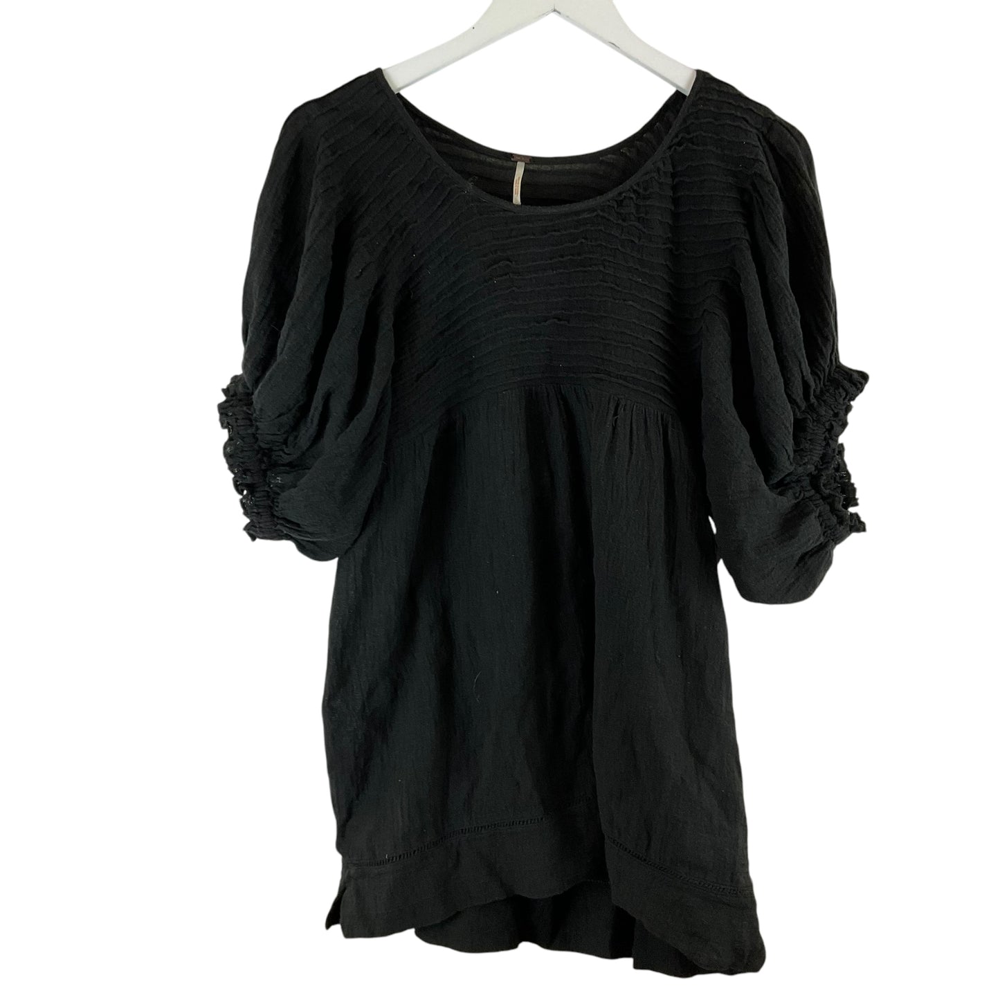 Top Short Sleeve By Free People In Black, Size: Xs