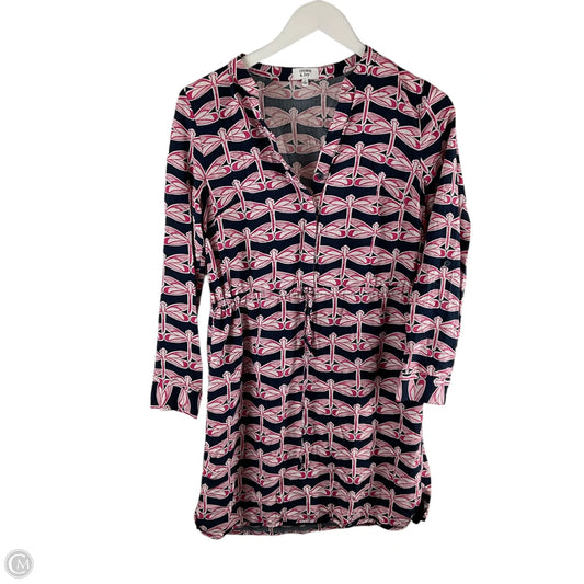 Dress Casual Midi By Crown And Ivy In Blue & Pink, Size: 2