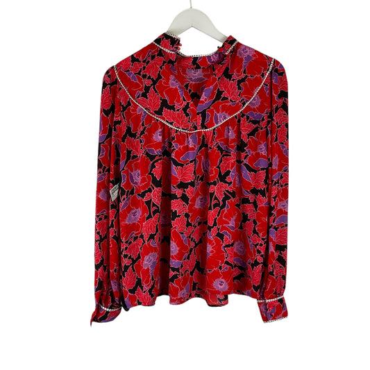 Top Long Sleeve By Who What Wear In Red, Size: S