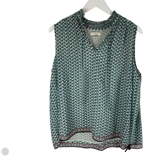 Top Sleeveless By Max Studio In Green, Size: M