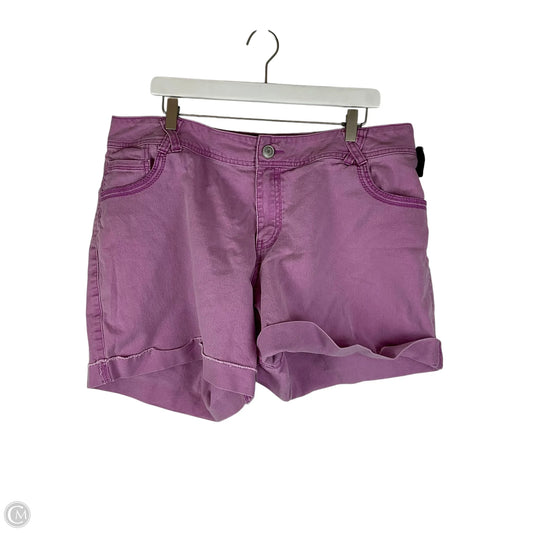 Shorts By Lane Bryant In Purple, Size: 20