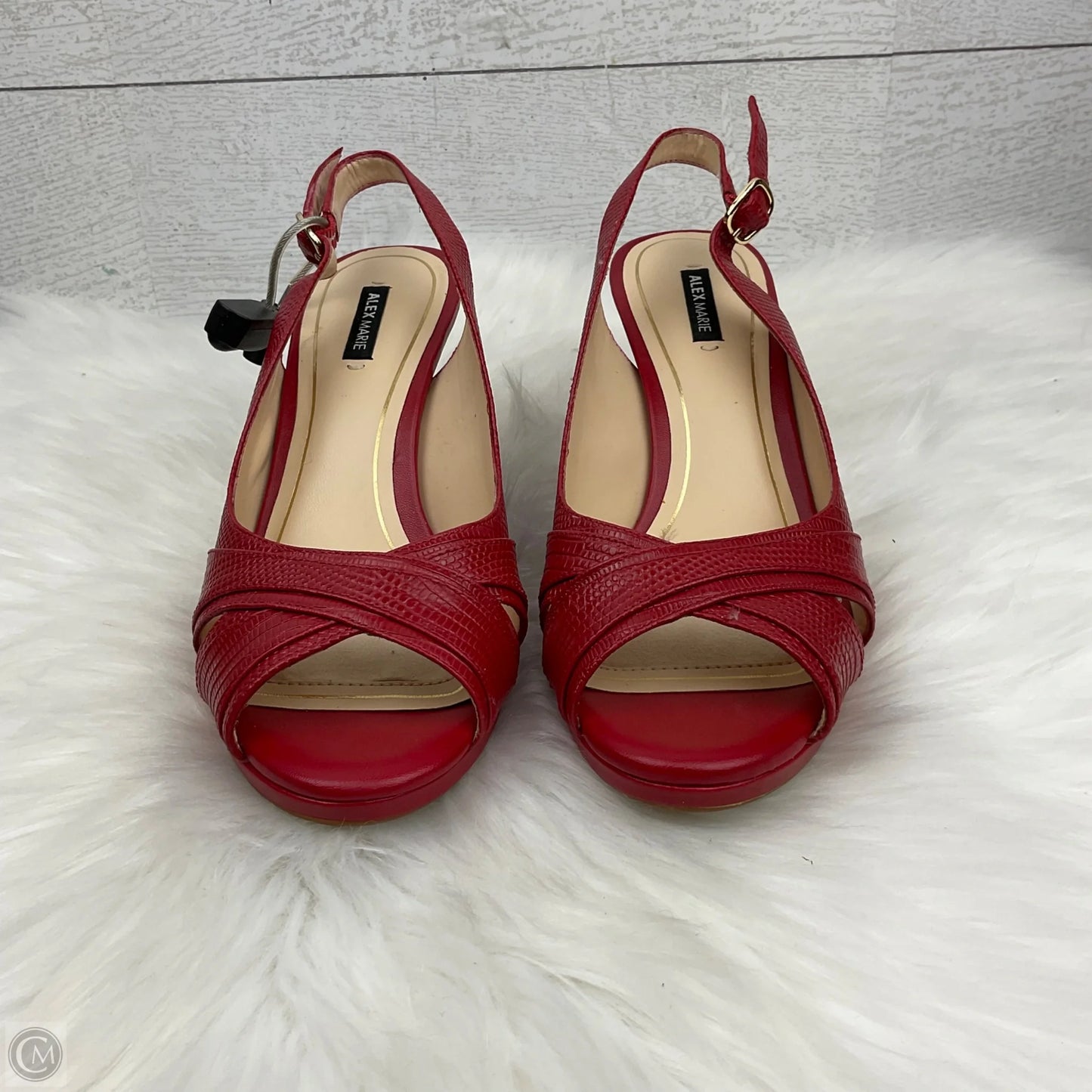 Shoes Heels Kitten By Alex Marie In Red, Size: 8