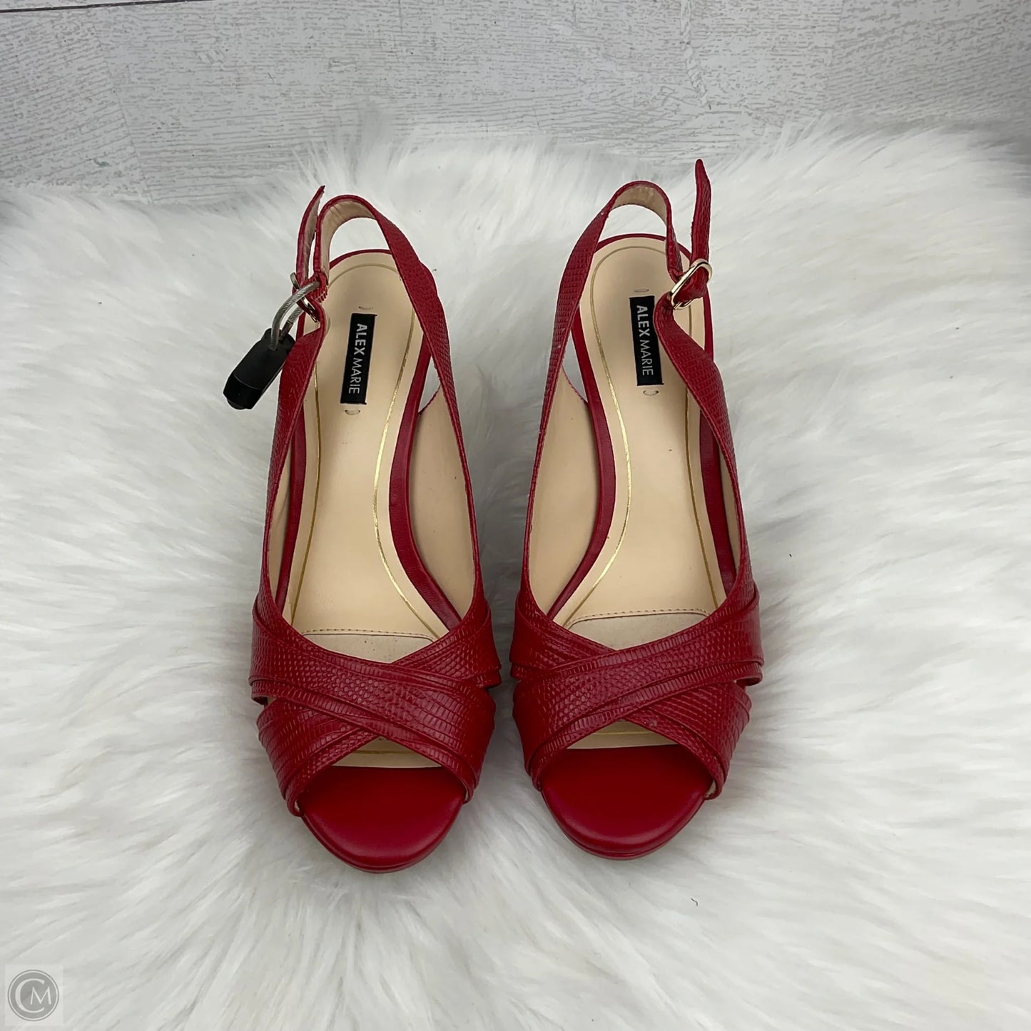 Shoes Heels Kitten By Alex Marie In Red, Size: 8