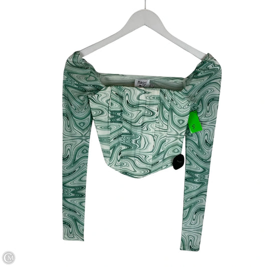 Top Long Sleeve By Clothes Mentor In Green, Size: 0