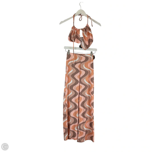 Pants Set 2pc By Clothes Mentor In Brown & Orange, Size: 0