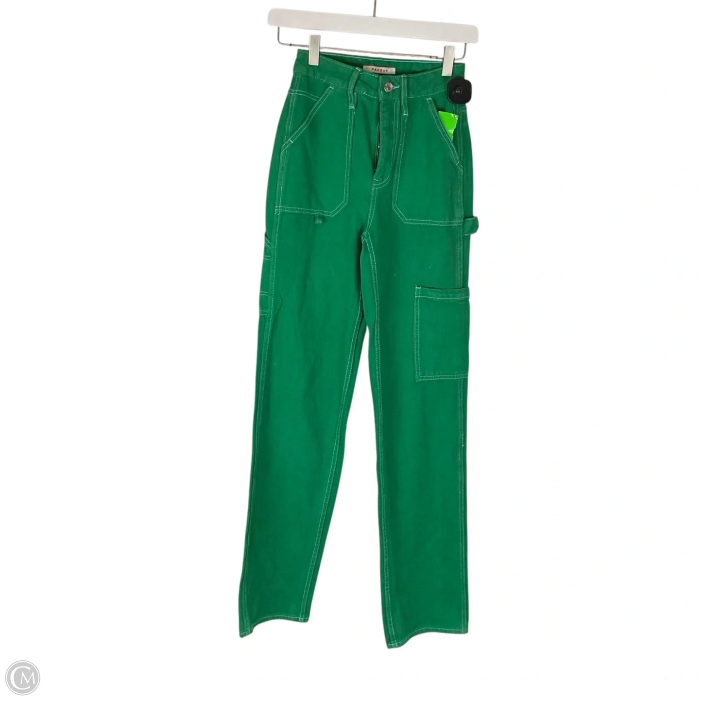 Jeans Boyfriend By Pacsun In Green Denim, Size: 0p