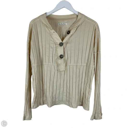 Top Long Sleeve By We The Free In Yellow, Size: S