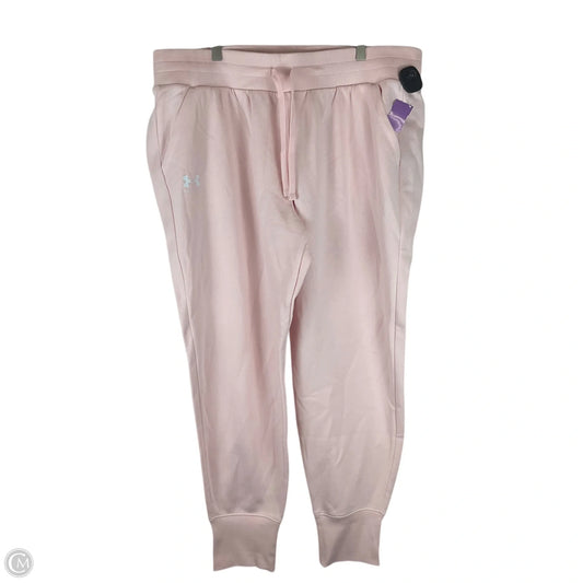 Athletic Pants By Under Armour In Pink, Size: 1x
