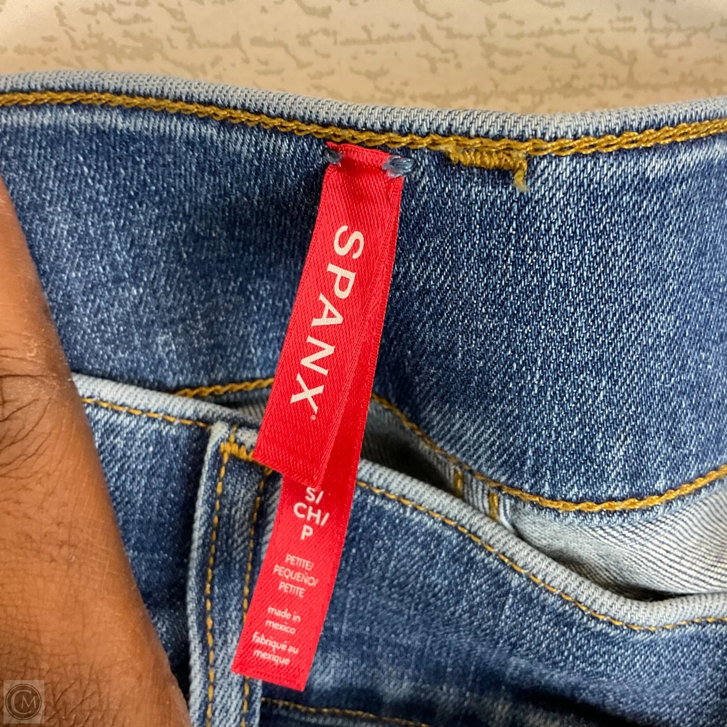 Jeans Boot Cut By Spanx In Blue Denim, Size: S