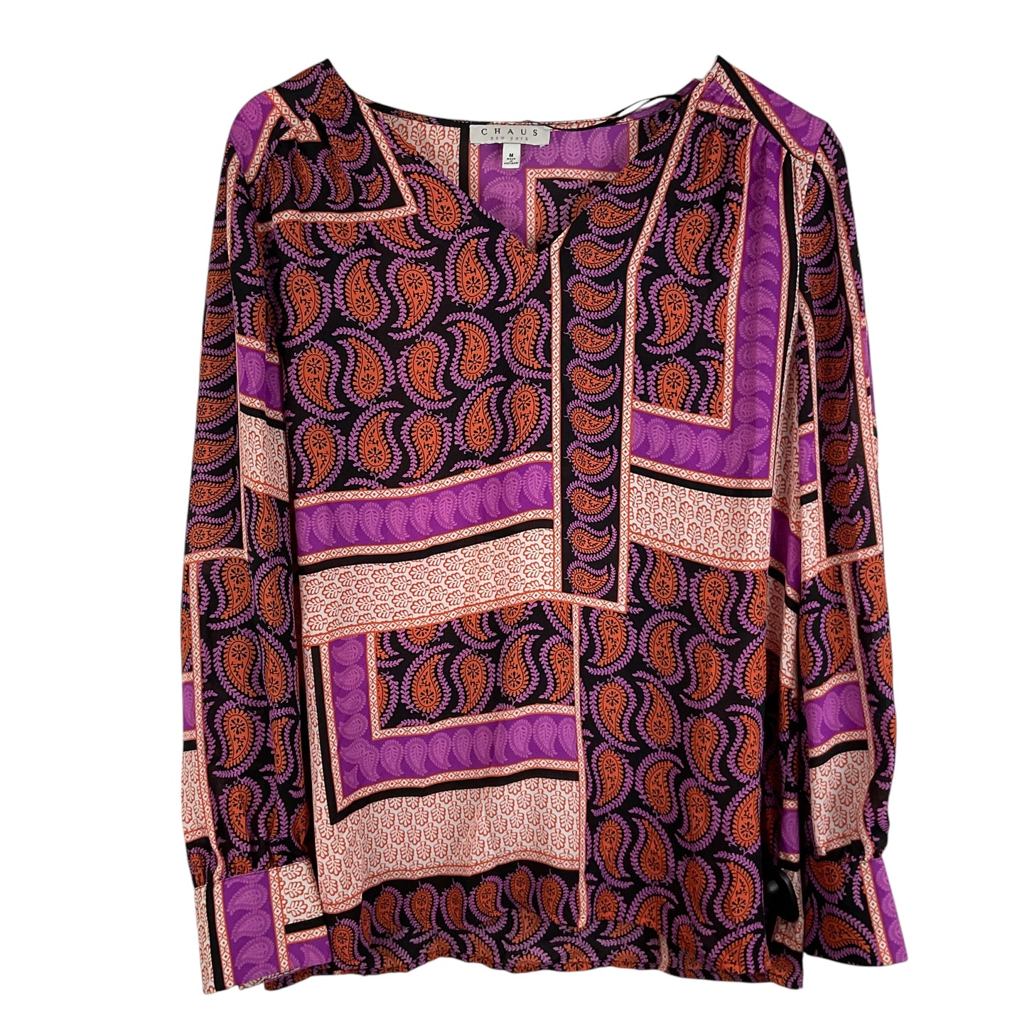 Blouse Long Sleeve By Chaus In Purple, Size: M