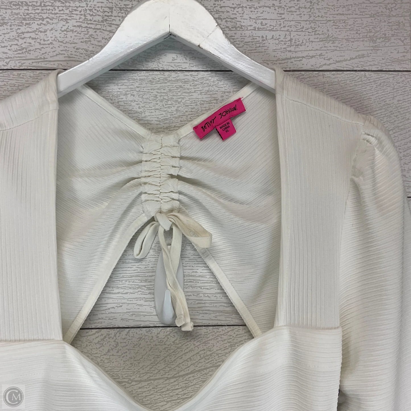 Dress Casual Midi By Betsey Johnson In White, Size: Xl