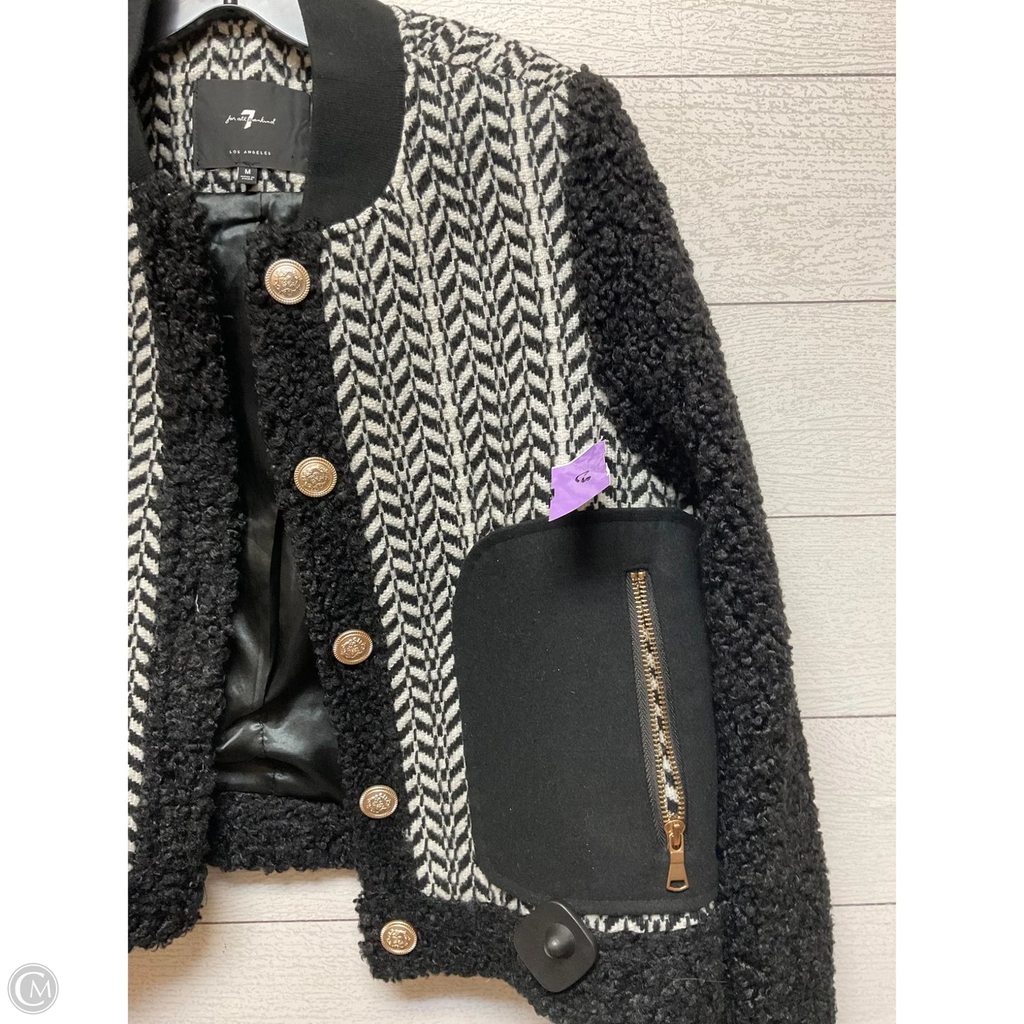 Blazer By 7 For All Mankind In Black, Size: M