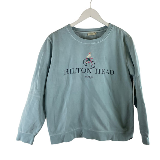 Sweatshirt Crewneck By Spartina In Blue, Size: M