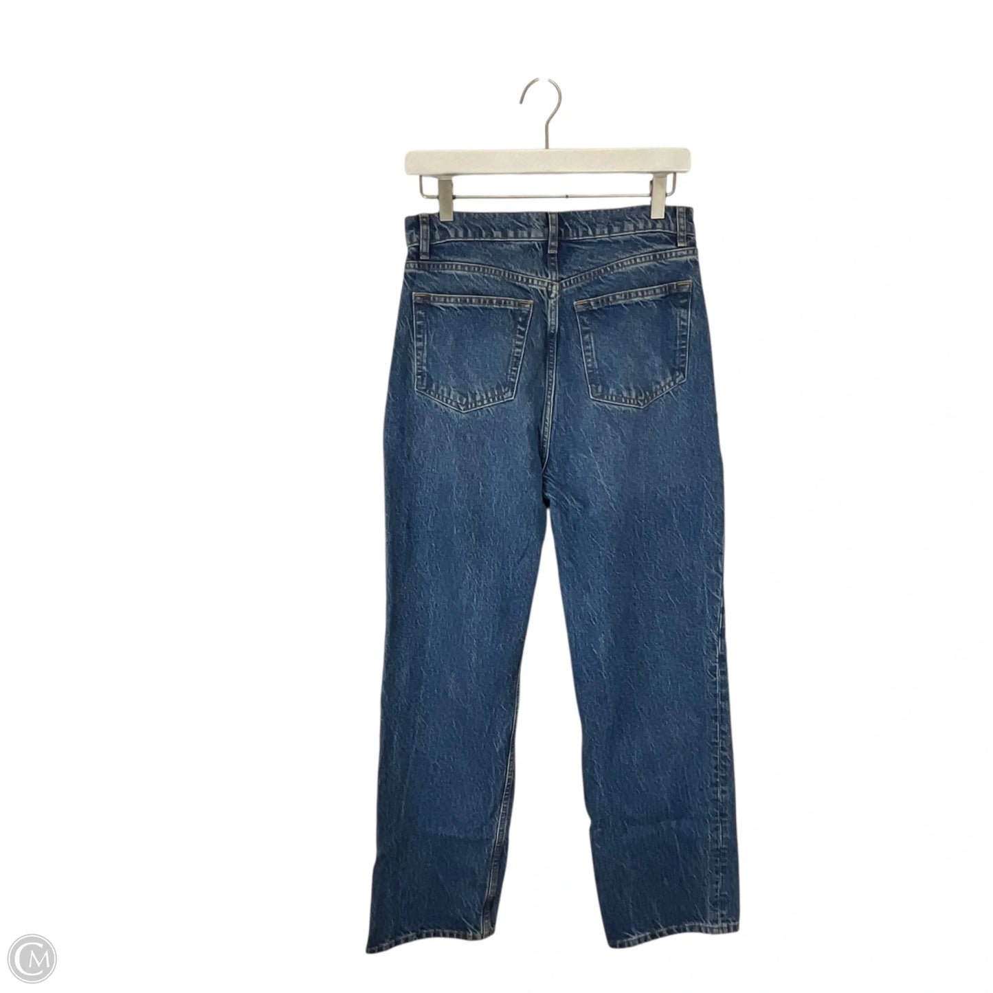 Jeans Straight By Reformation In Blue Denim, Size: 6