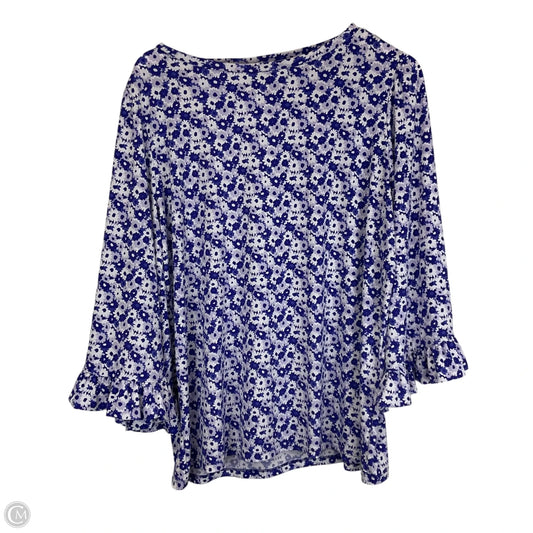 Top Long Sleeve By Michael By Michael Kors In Purple, Size: Xl