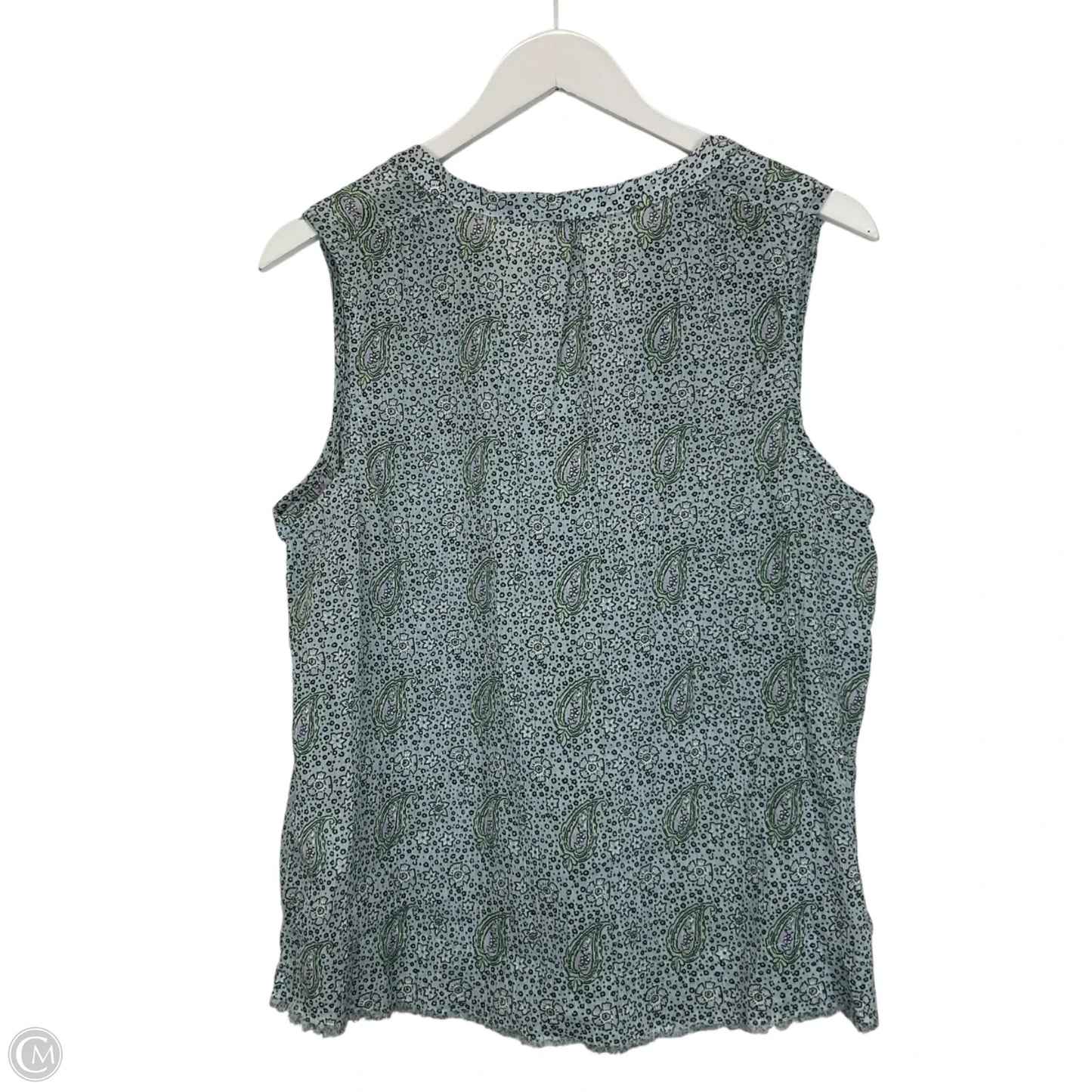 Top Sleeveless By Carve Designs In Grey, Size: L