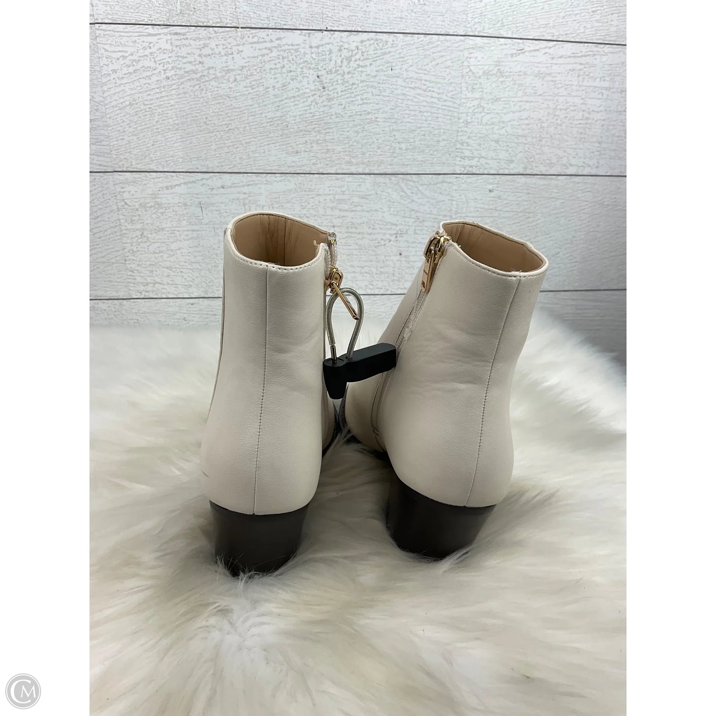 Boots Designer By Coach In Cream, Size: 6.5