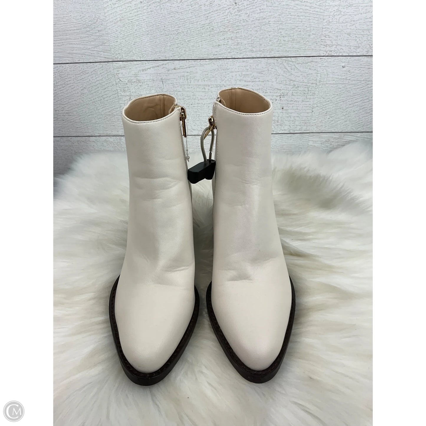 Boots Designer By Coach In Cream, Size: 6.5