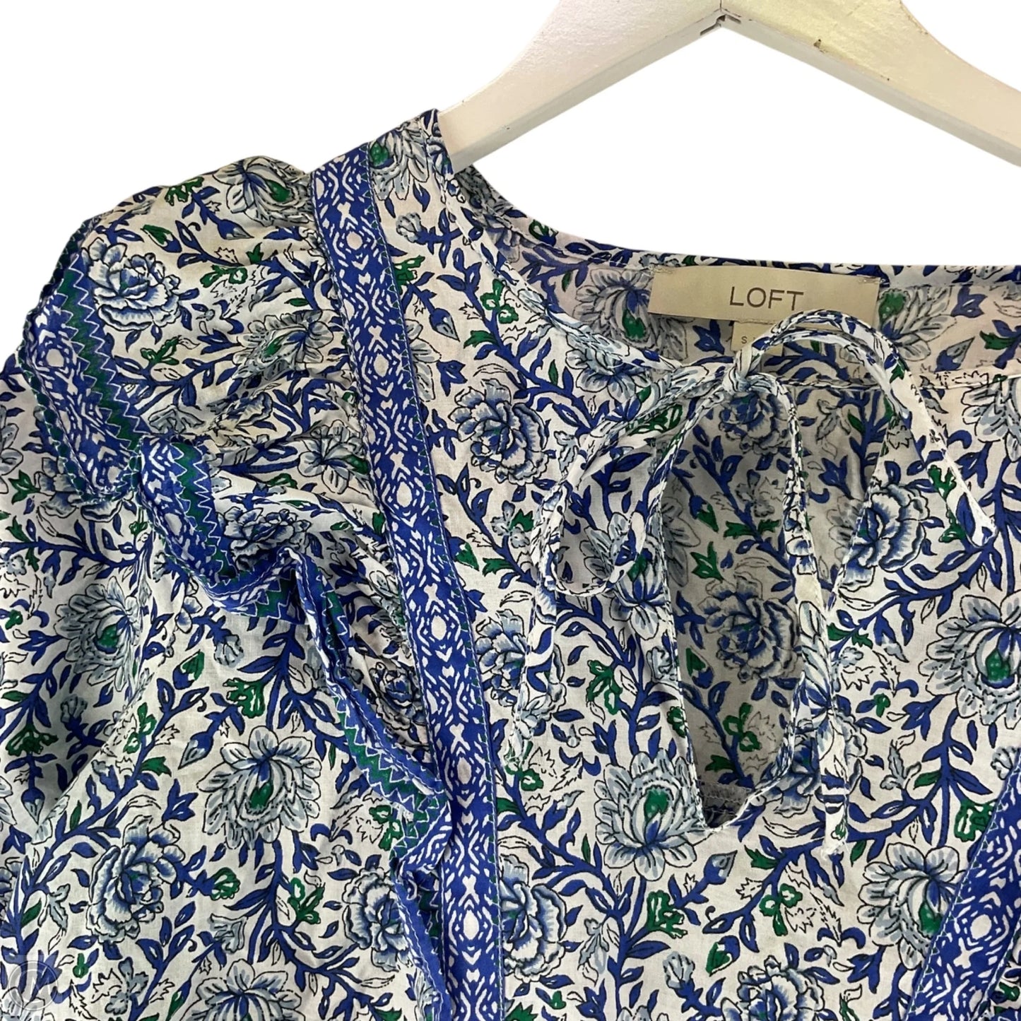 Top Long Sleeve By Loft In Blue, Size: S