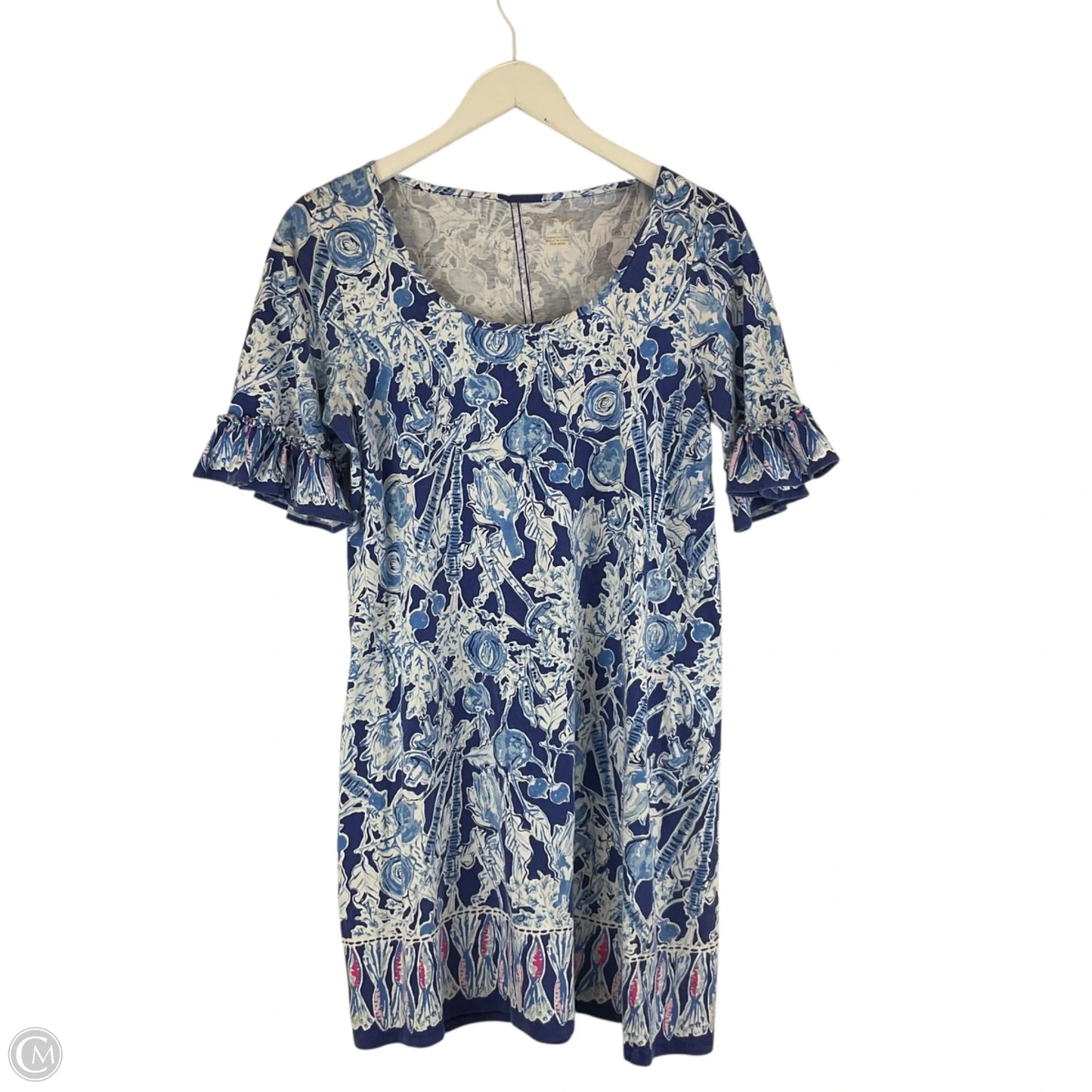 Dress Designer By Lilly Pulitzer In Blue, Size: L