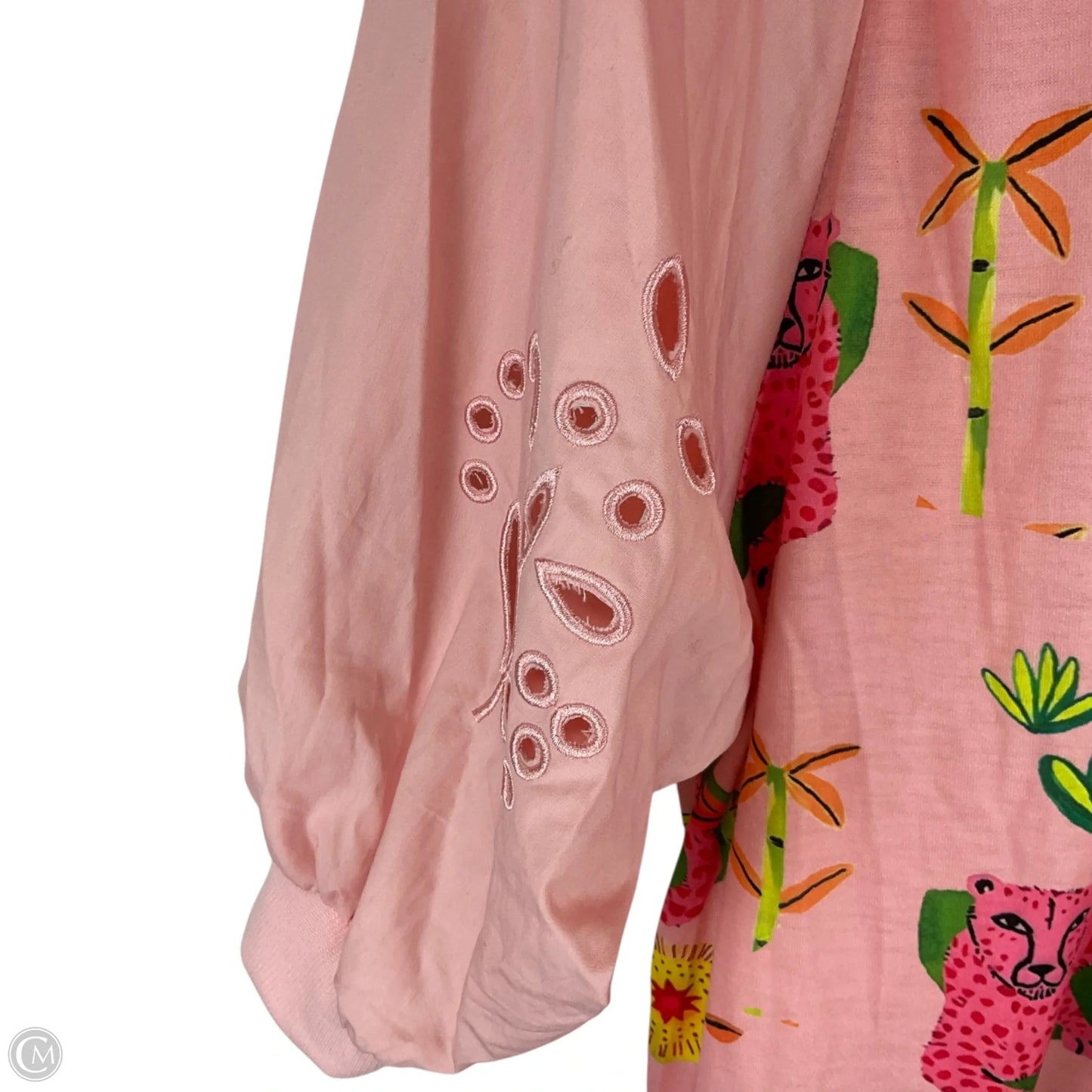 Top Long Sleeve By Shein In Pink, Size: L
