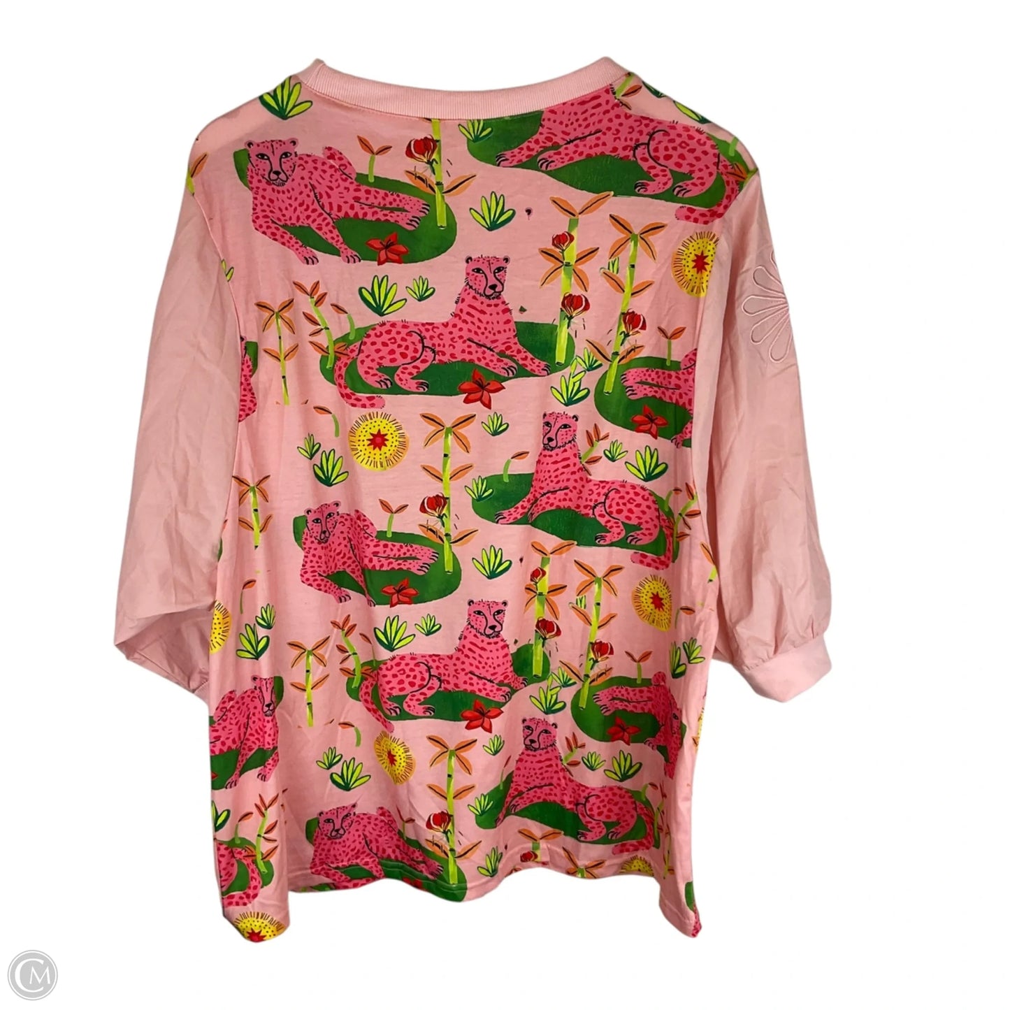 Top Long Sleeve By Shein In Pink, Size: L