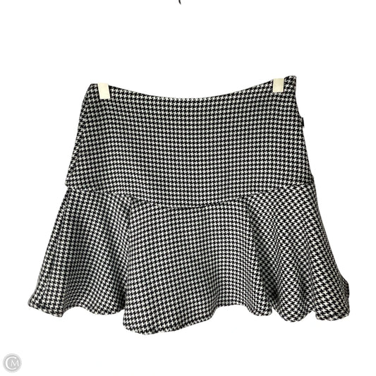 Skirt Mini & Short By Mustard Seed In Black & White, Size: S