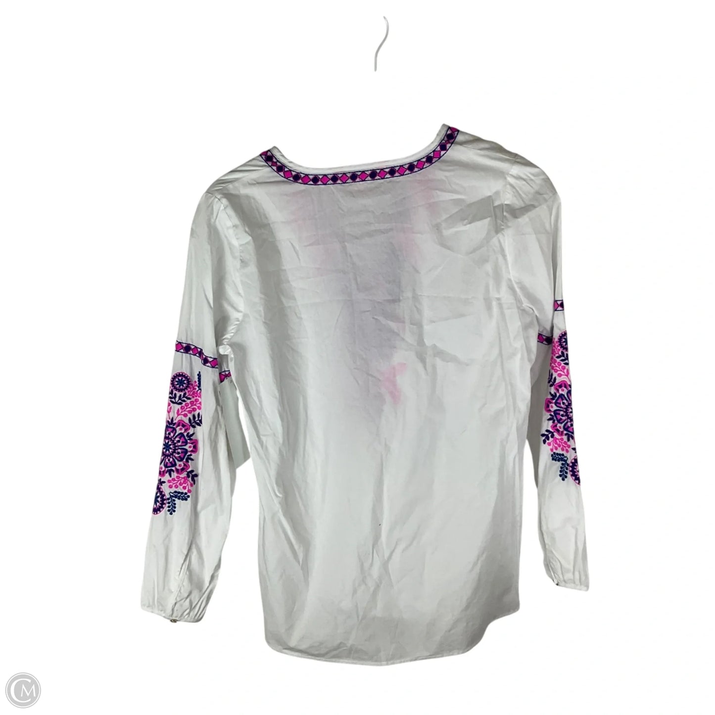 Top Long Sleeve Designer By Lilly Pulitzer In White, Size: S