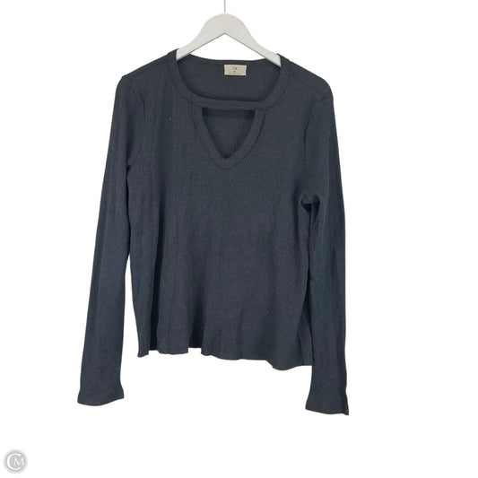 Top Long Sleeve Basic By T.la In Grey, Size: M