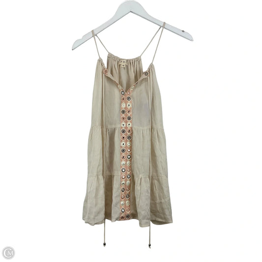 Top Sleeveless By Pol In Cream, Size: M