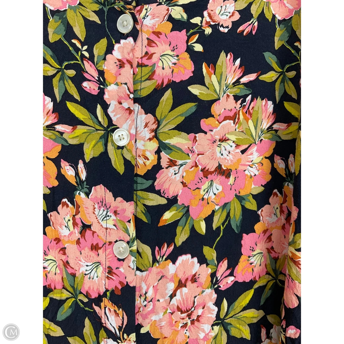 Skirt Midi By Loft In Floral Print, Size: Xl