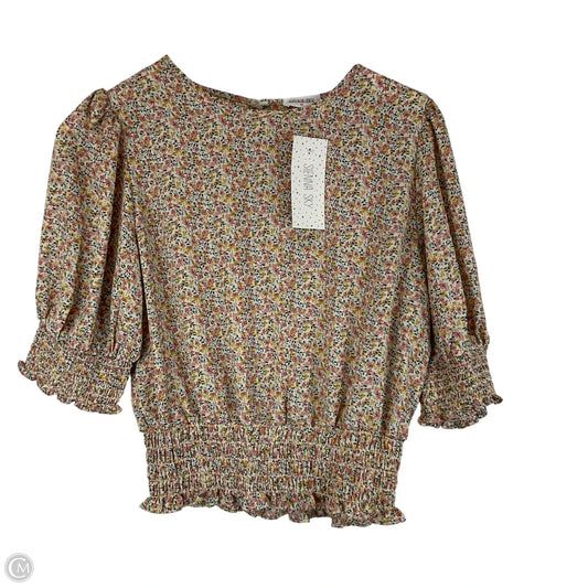 Top 3/4 Sleeve By Sienna Sky In Floral Print, Size: M