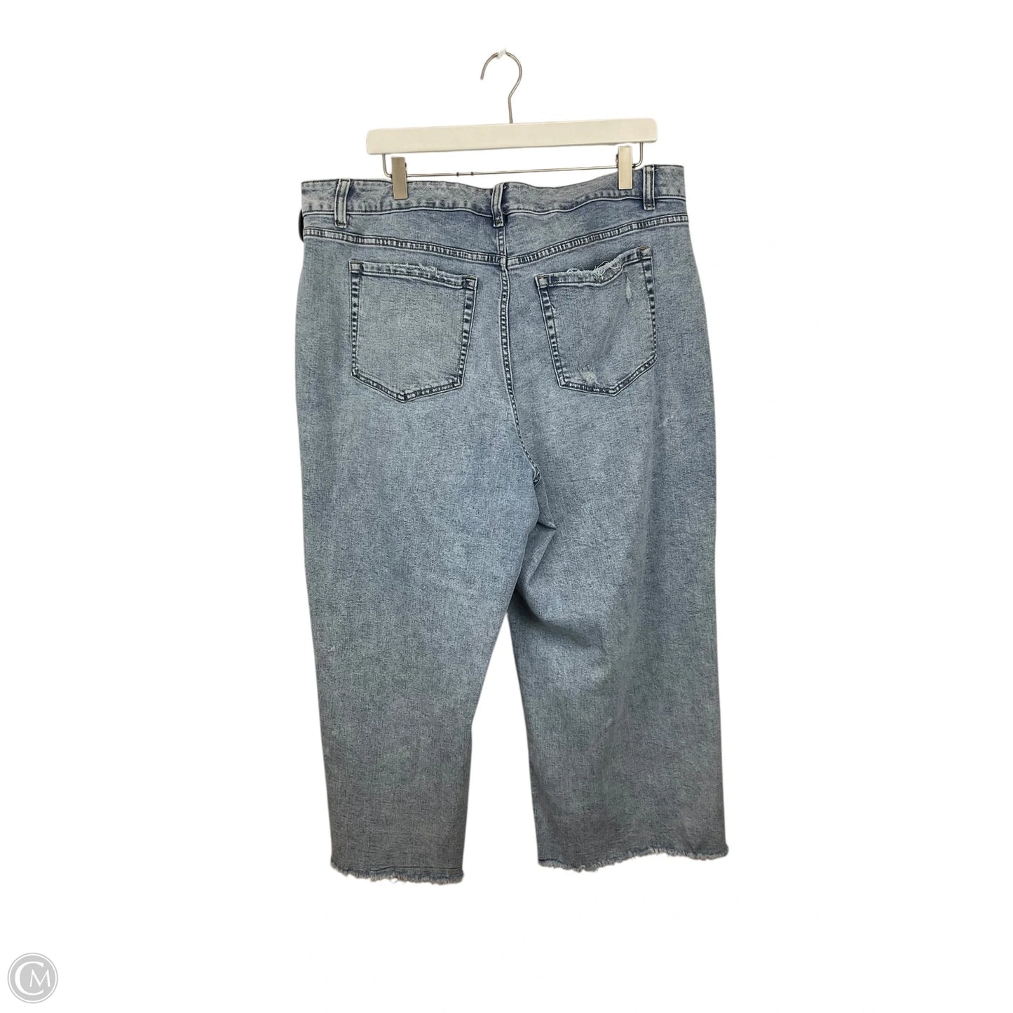 Jeans Wide Leg By Lane Bryant In Blue Denim, Size: 18