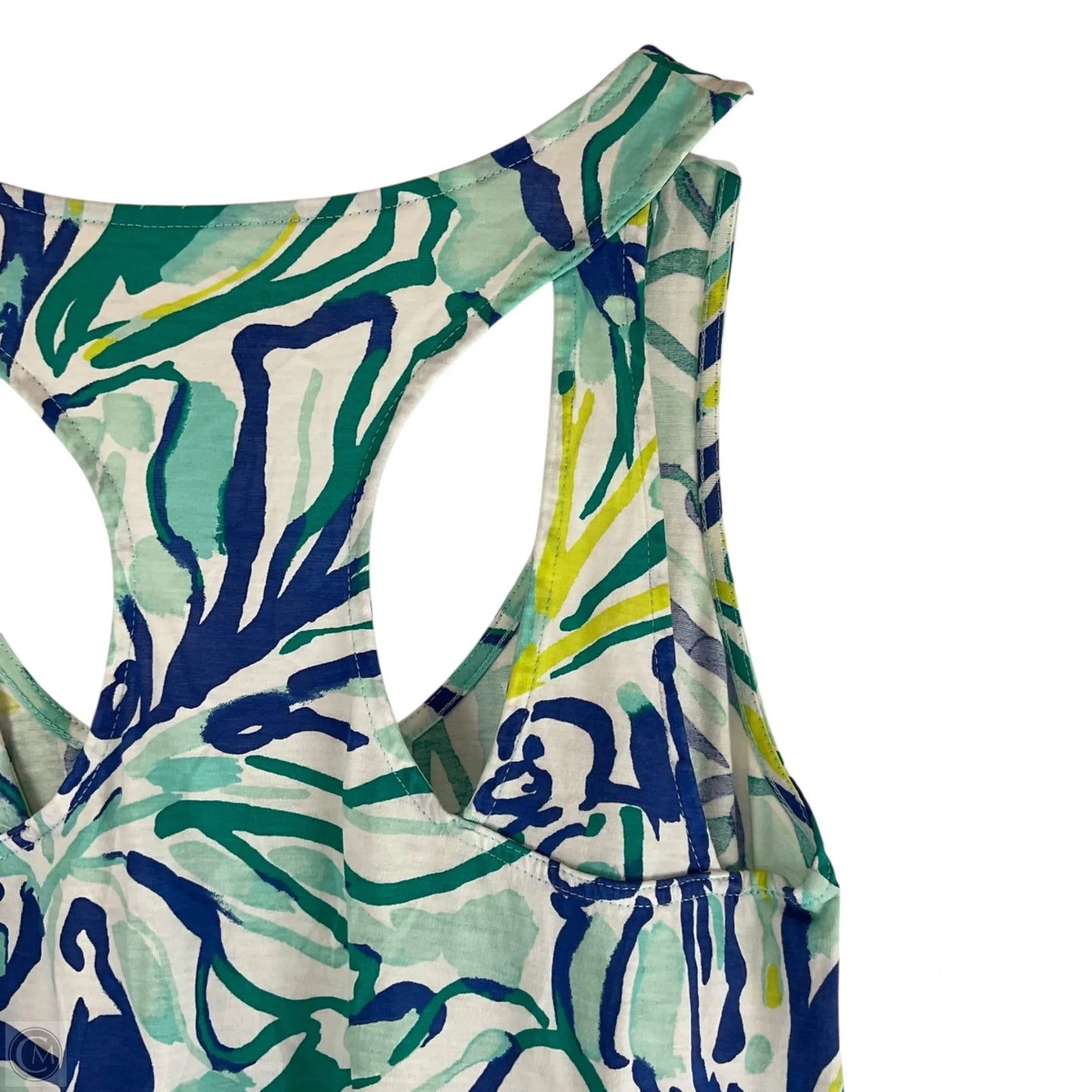 Top Sleeveless Designer By Lilly Pulitzer In Blue & Green, Size: Xs