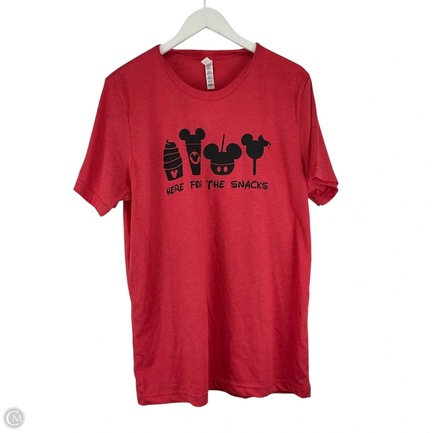 Top Short Sleeve Basic By Bella + Canvas In Red, Size: L