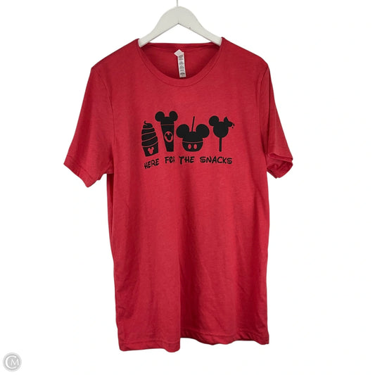 Top Short Sleeve Basic By Bella + Canvas In Red, Size: L