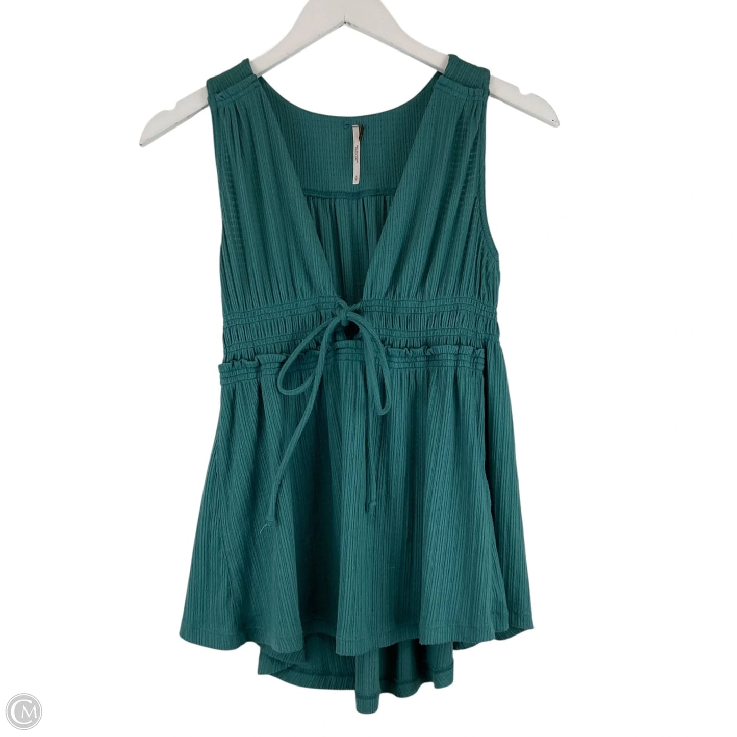 Top Sleeveless By Free People In Teal, Size: S