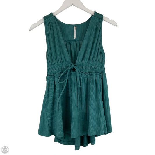 Top Sleeveless By Free People In Teal, Size: S