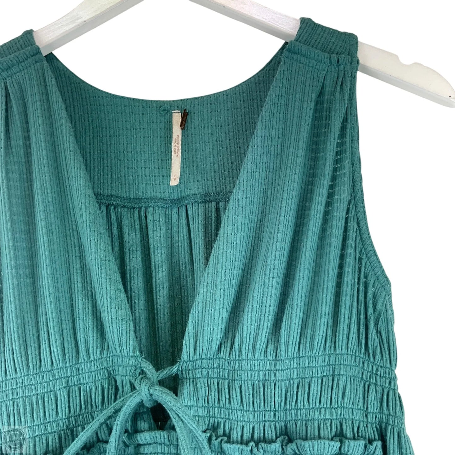 Top Sleeveless By Free People In Teal, Size: S
